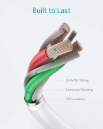 کابل شارژ Powerline+ II انکر مدل Anker lightning connector 6ft B2C - تصویر 2